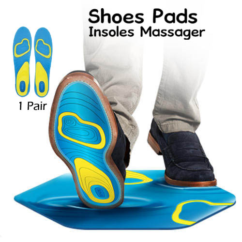Shoes Pads Cushion Heel Cup Insoles Massager
